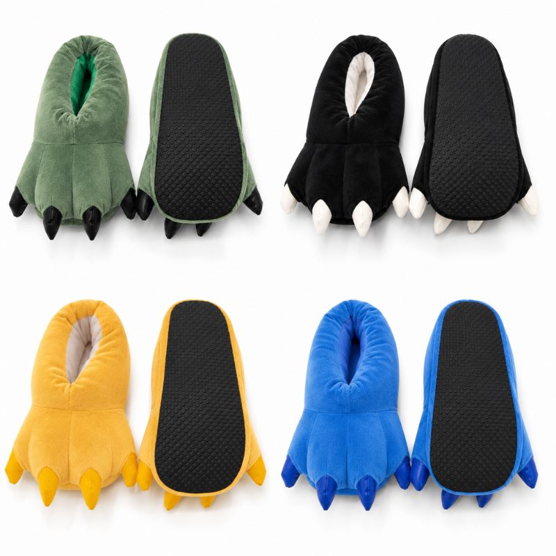 Pantuflas en diseño garra con suela de Goma antideslizante El regalo perfectp
