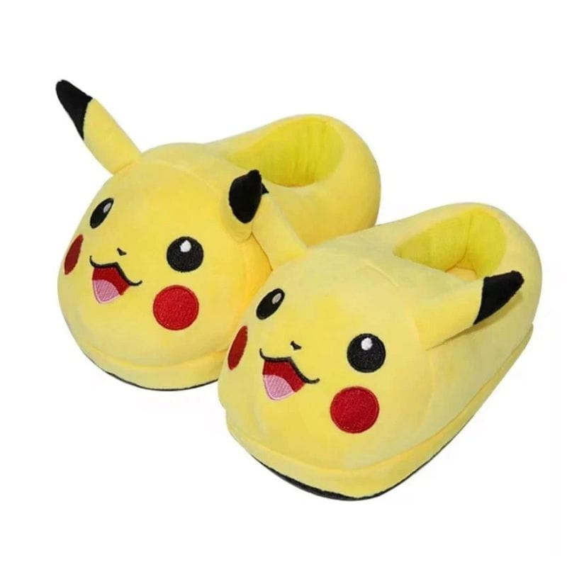 Pantuflas de Pikachu Pokemon con suela de goma antidelizante Cosplay