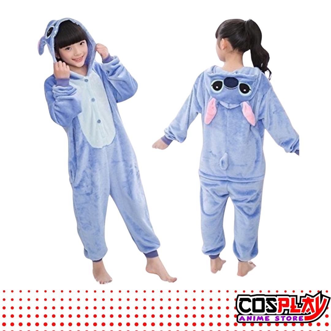 Pijama Entero Kigurumi Polar De Stitch Niños