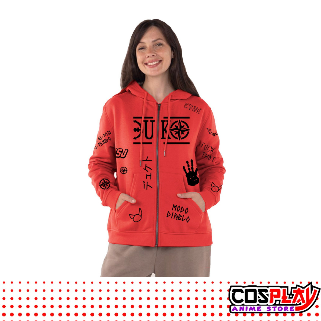 Campera Duki de Felpa p/ Dama Varios Colores