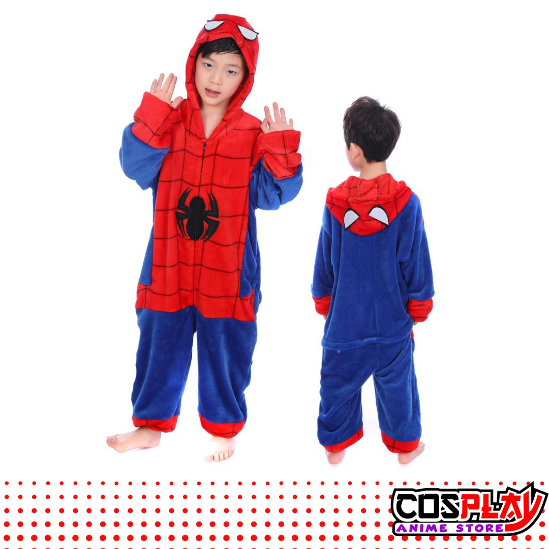 Pijama Entero Kigurumi Polar De Hombre Araña Niños