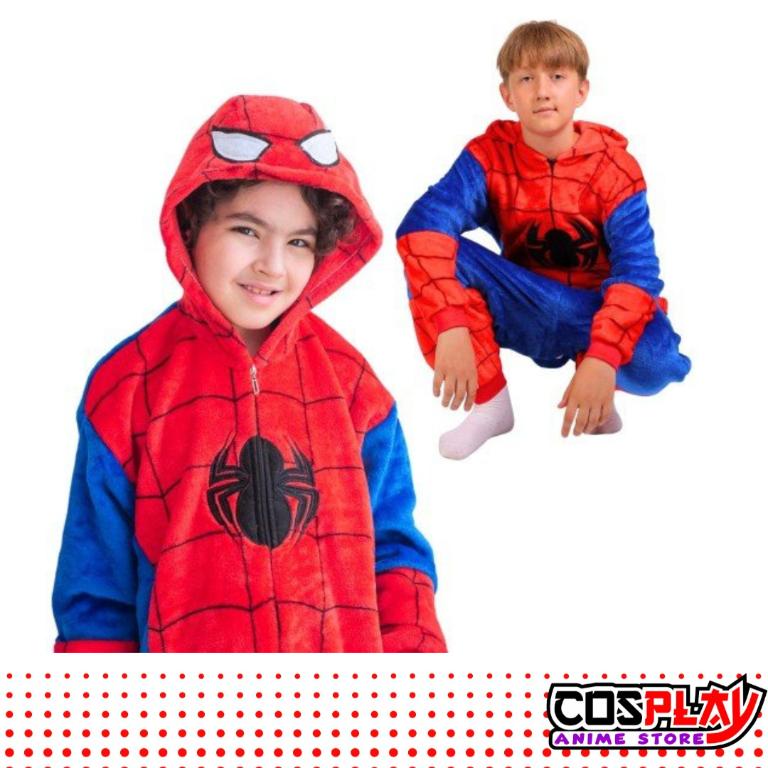 Pijama Entero Kigurumi Polar De Hombre Araña Niños