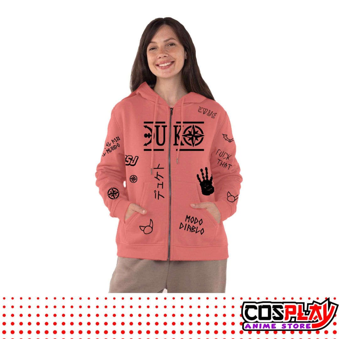 Campera Duki de Felpa p/ Dama Varios Colores