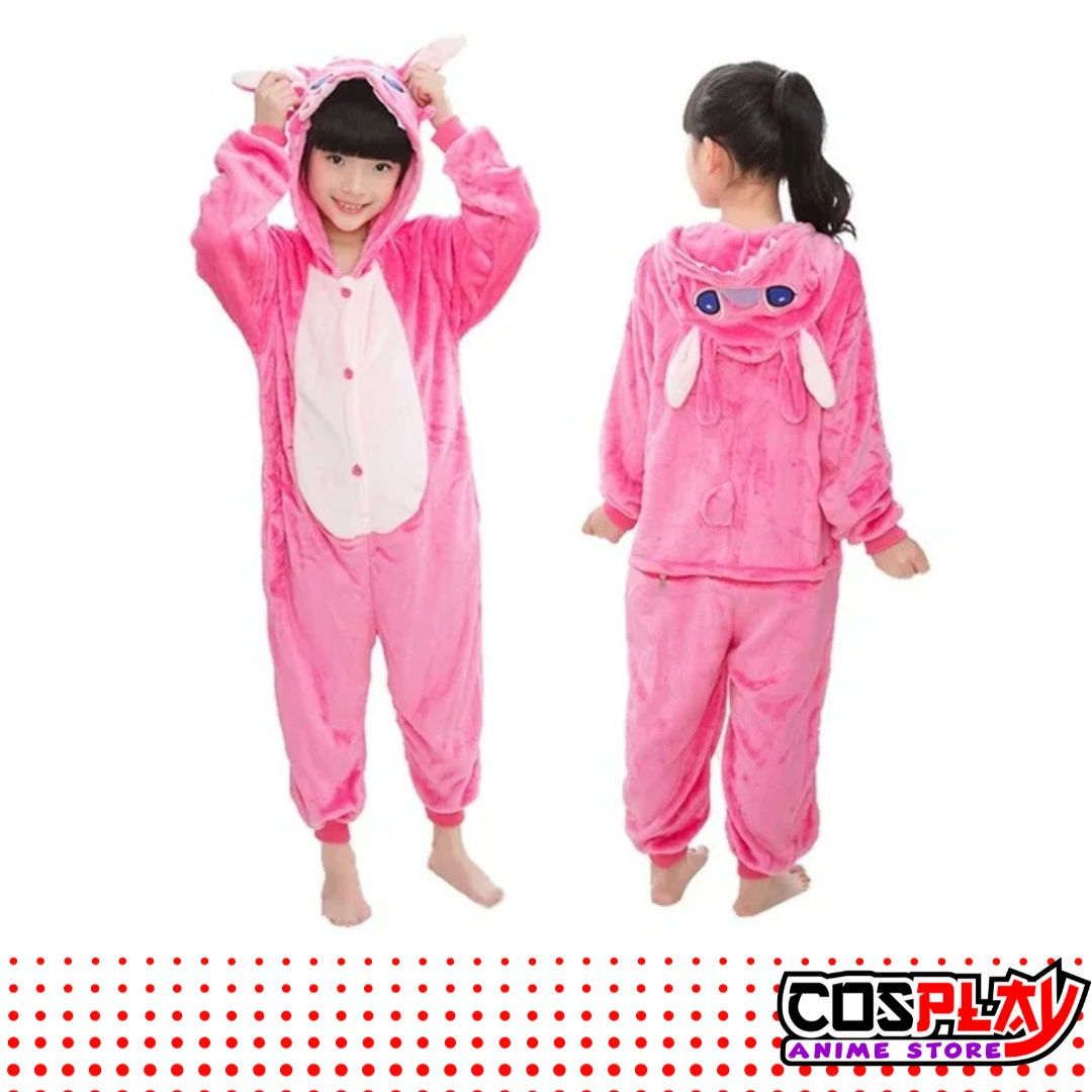 Pijama Entero Kigurumi Polar De Angel Stitch Niños
