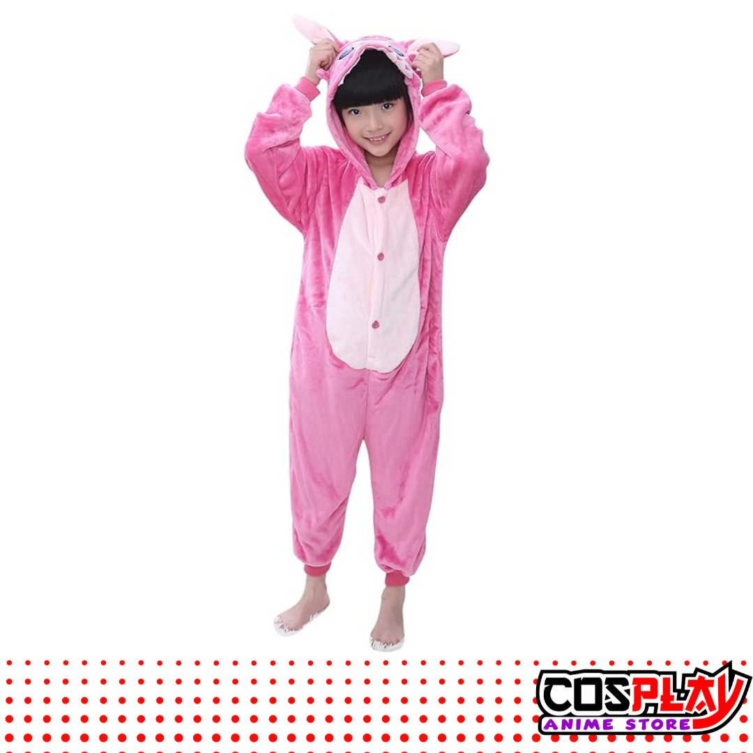 Pijama Entero Kigurumi Polar De Angel Stitch Niños