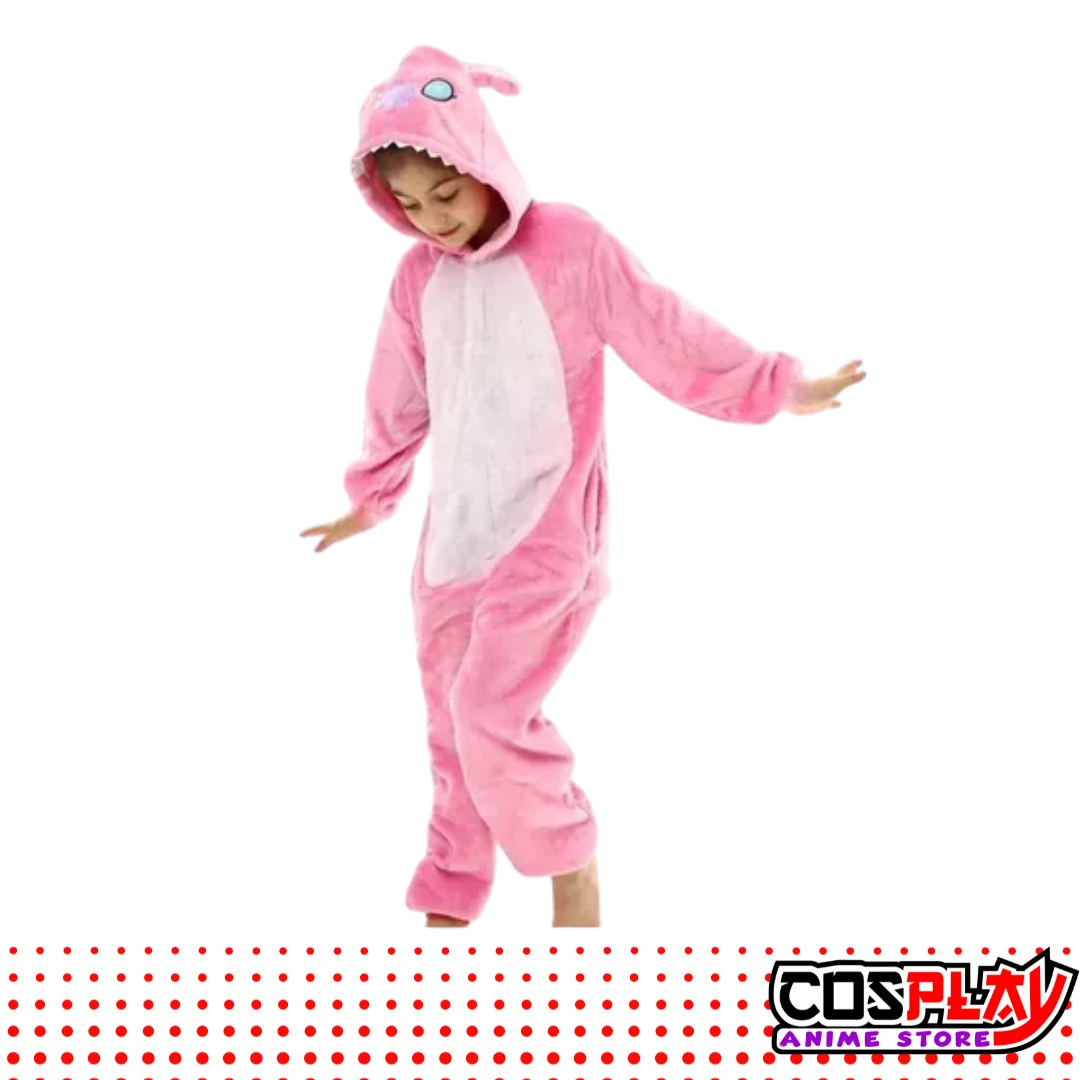 Pijama Entero Kigurumi Polar De Angel Stitch Niños