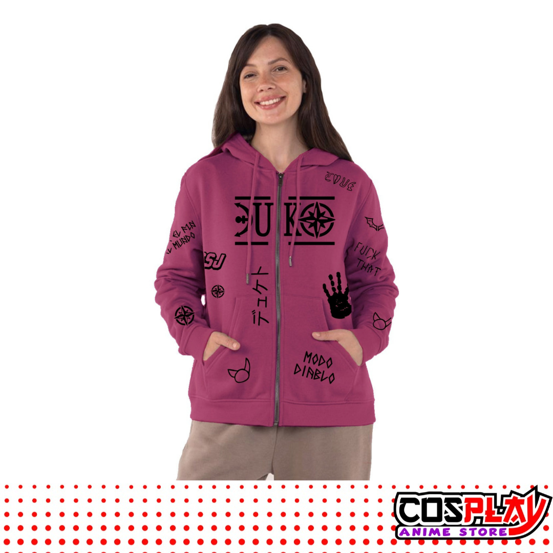 Campera Duki de Felpa p/ Dama Varios Colores