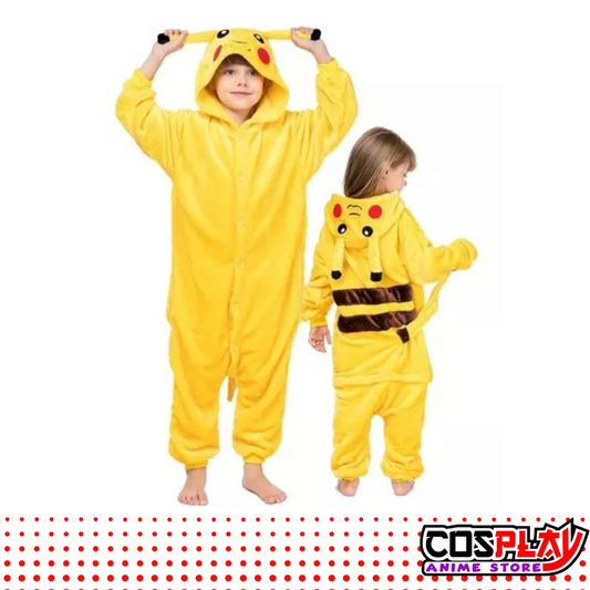 Pijama Entero Kigurumi Polar De Pikachu Niños