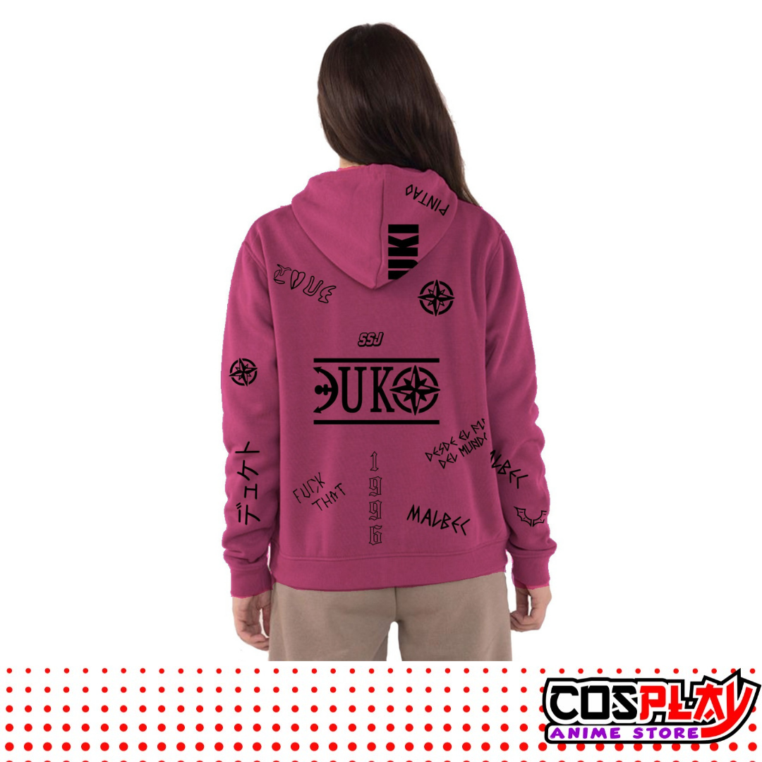 Campera Duki de Felpa p/ Dama Varios Colores