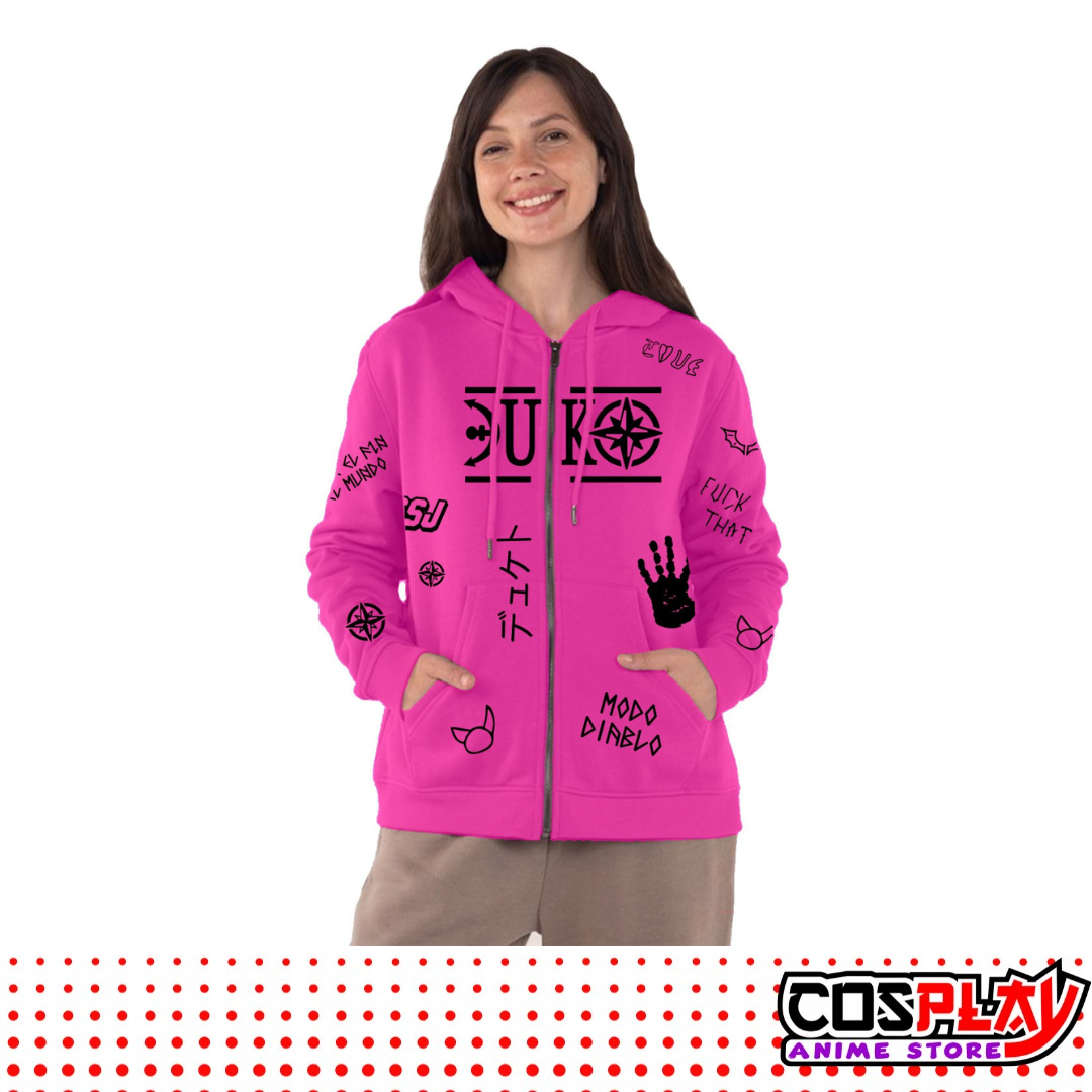 Campera Duki de Felpa p/ Dama Varios Colores