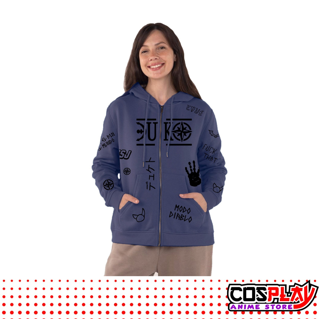 Campera Duki de Felpa p/ Dama Varios Colores