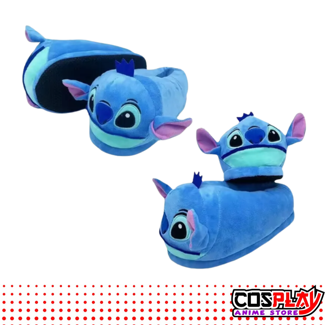 Pantufla Stitch Cerradas Ajustables Adultos
