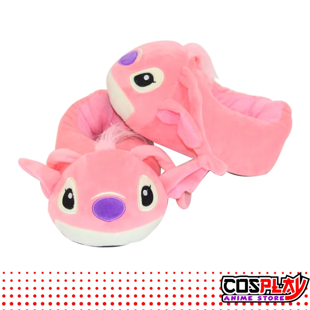 Pantufla Angel Stitch Cerradas Ajustables Niños