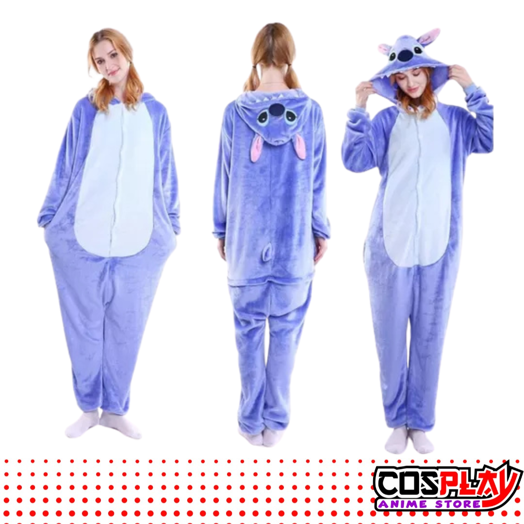 Pijama Entero Kigurumi Polar De Stitch Adultos