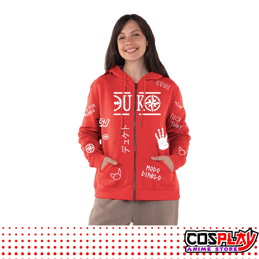 Campera Duki de Felpa p/ Dama Varios Colores