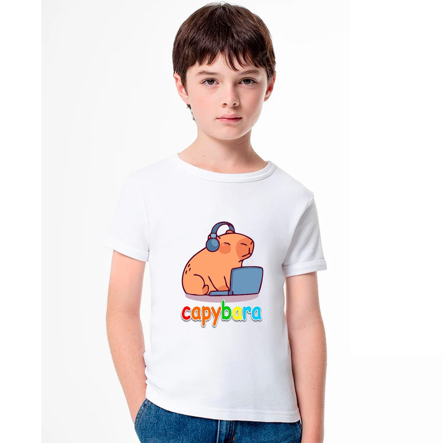 Remera De Capibara Carpincho Unisex Para Niños