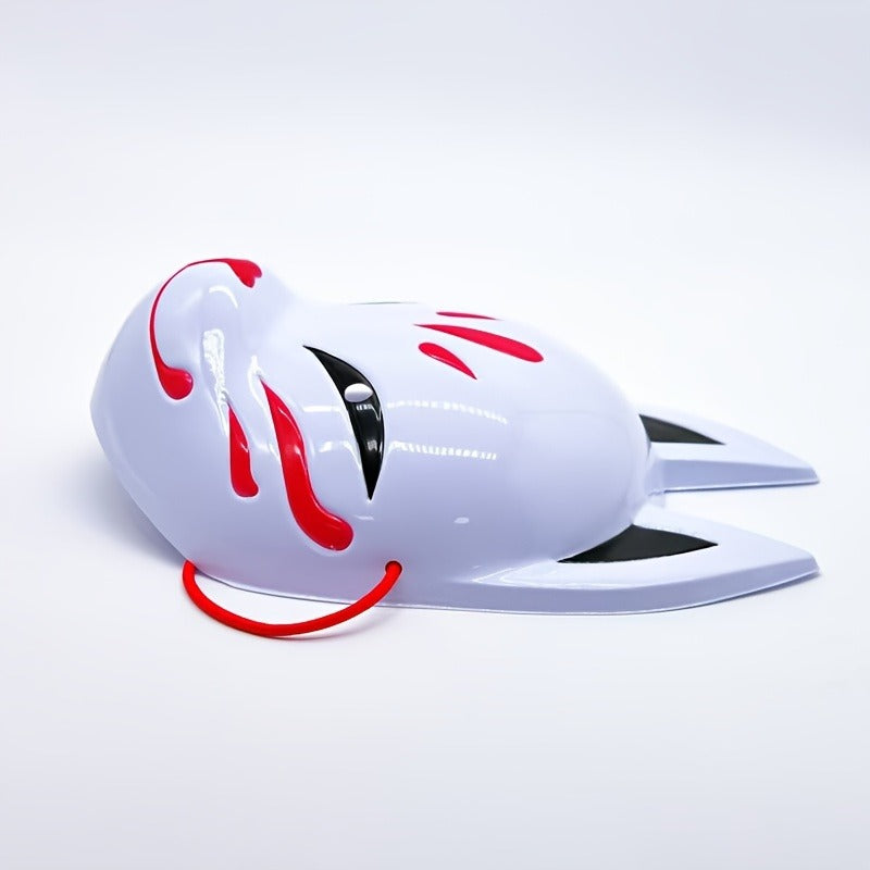 Máscara Kitsune 28cm Zorro Cosplay Calidad Premium