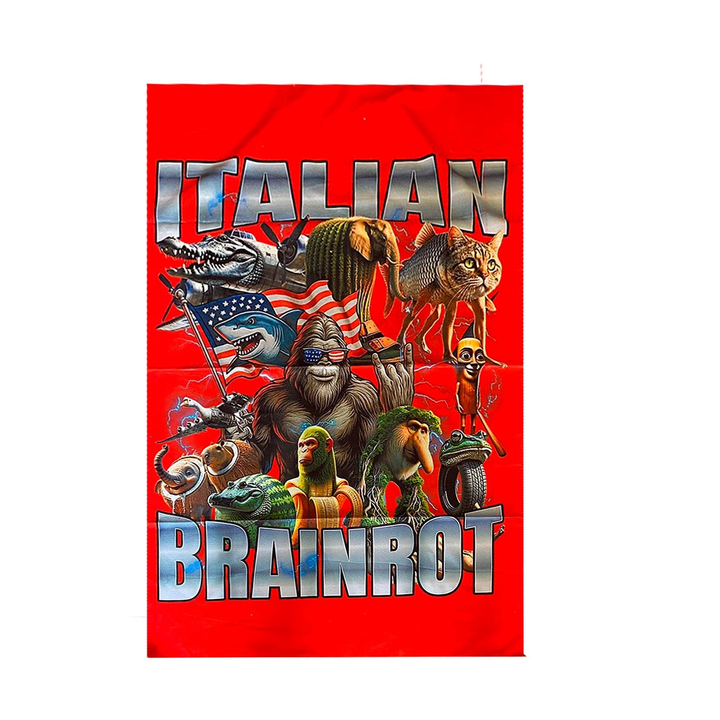 Toallones Infantiles Microfibra Premium Brainrots Italianos