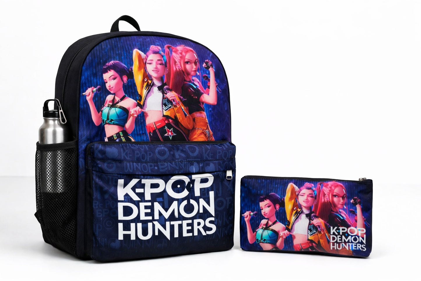 Kit Mochila Y Cartuchera Guerreras K-pop Demon Hunters.