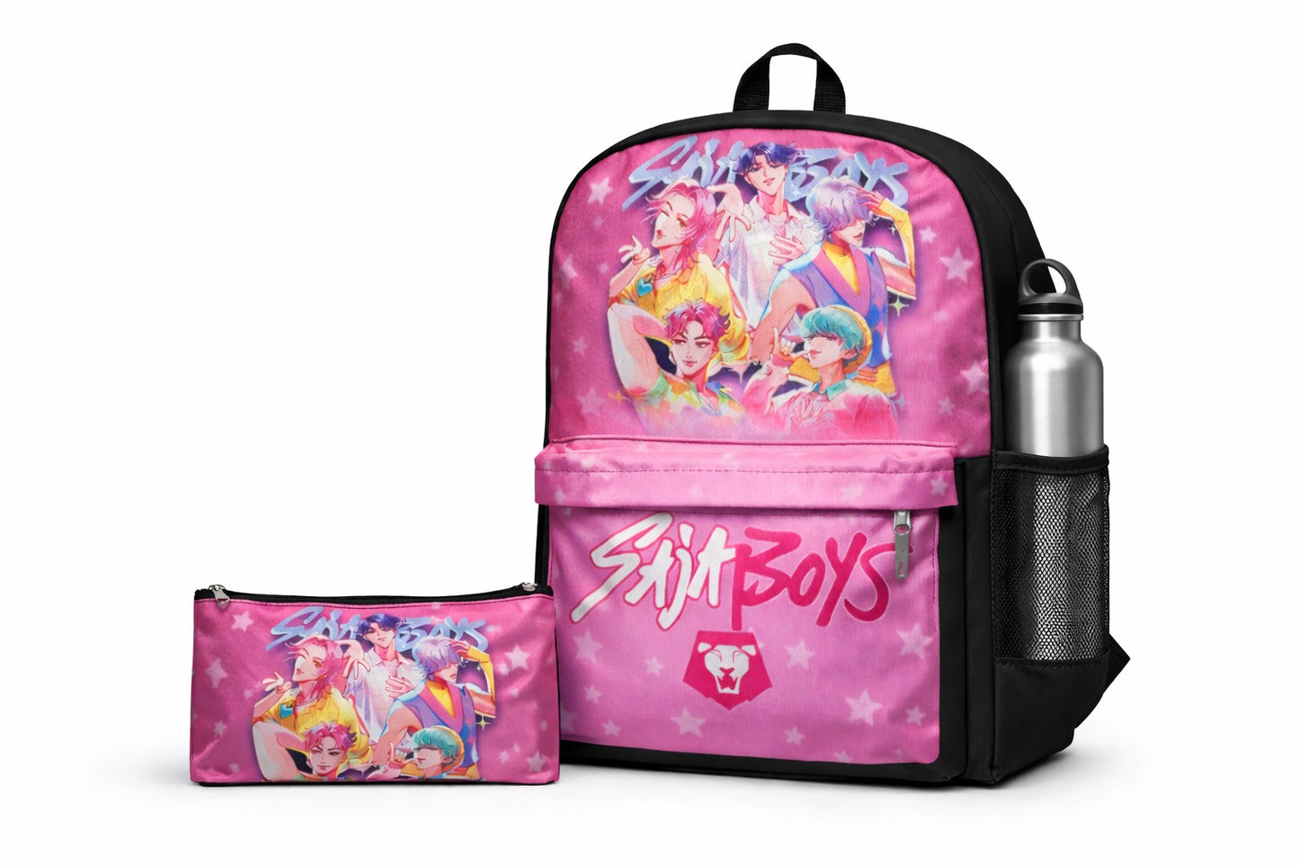 Kit Mochila Y Cartuchera Guerreras K-pop Demon Hunters.