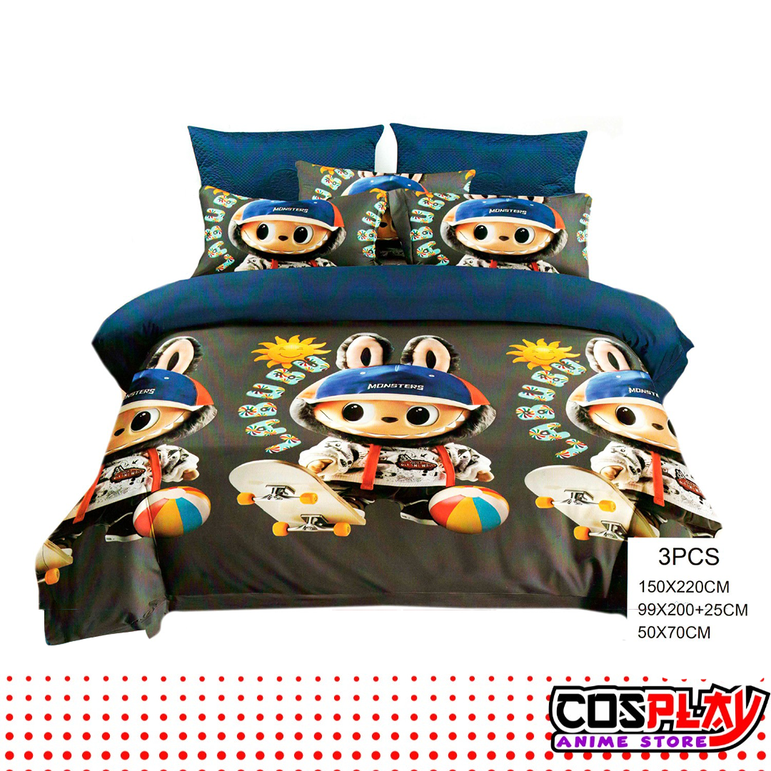 juego de sábanas 1 plaza labubu cosplay