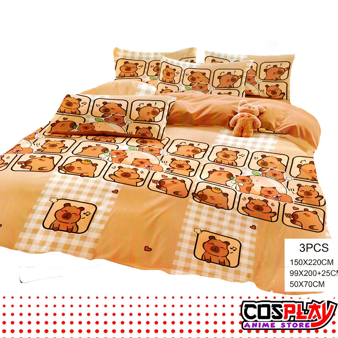 juego de sábanas infantiles 1 plaza capibara 