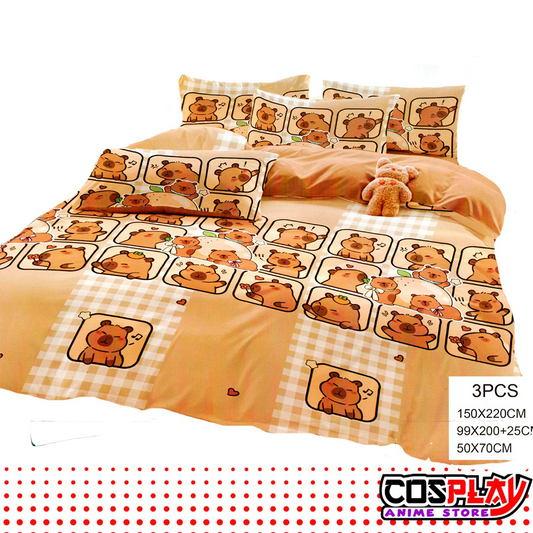 juego de sábanas infantiles 1 plaza capibara 