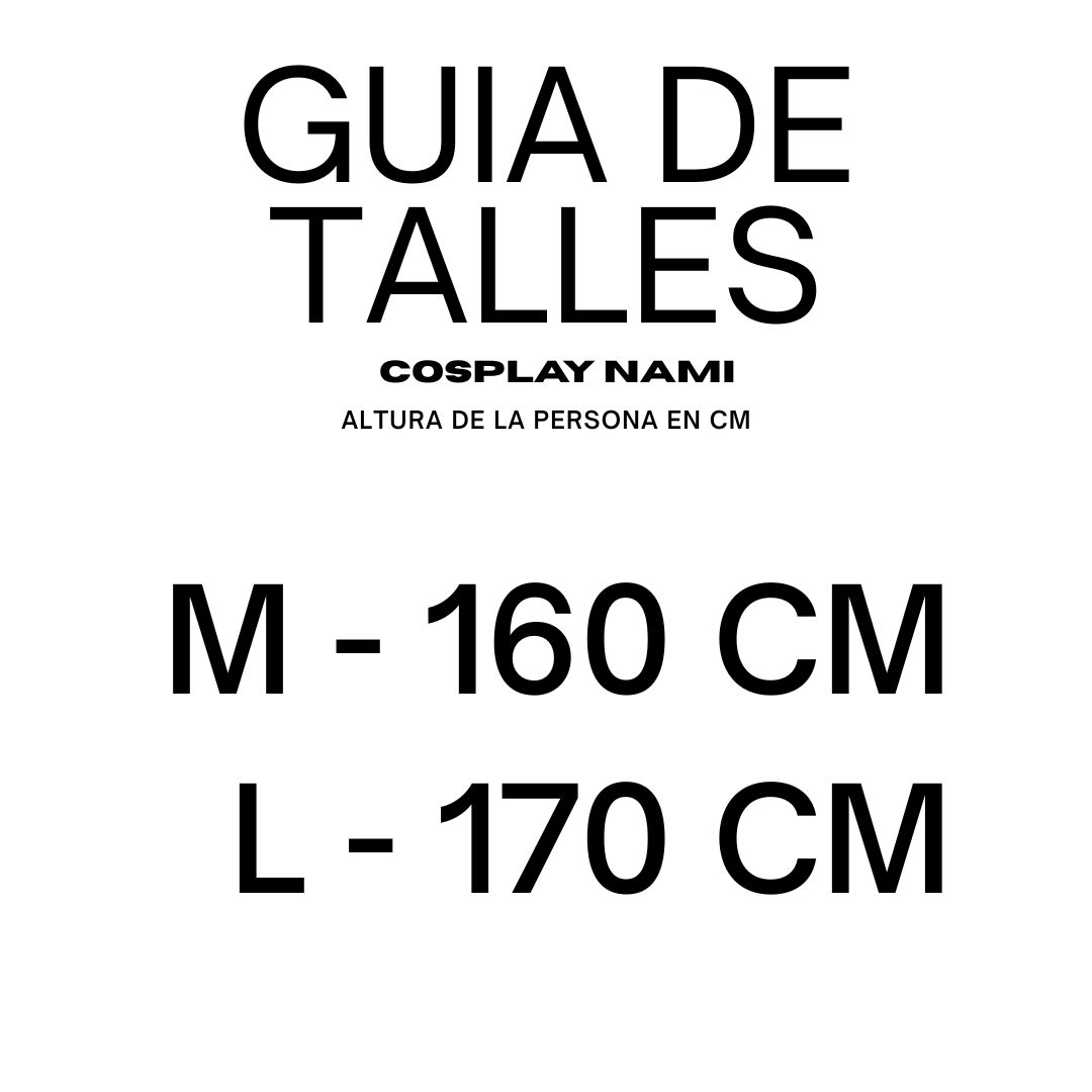 Disfraz Vestido de Nami - One Piece Cosplay