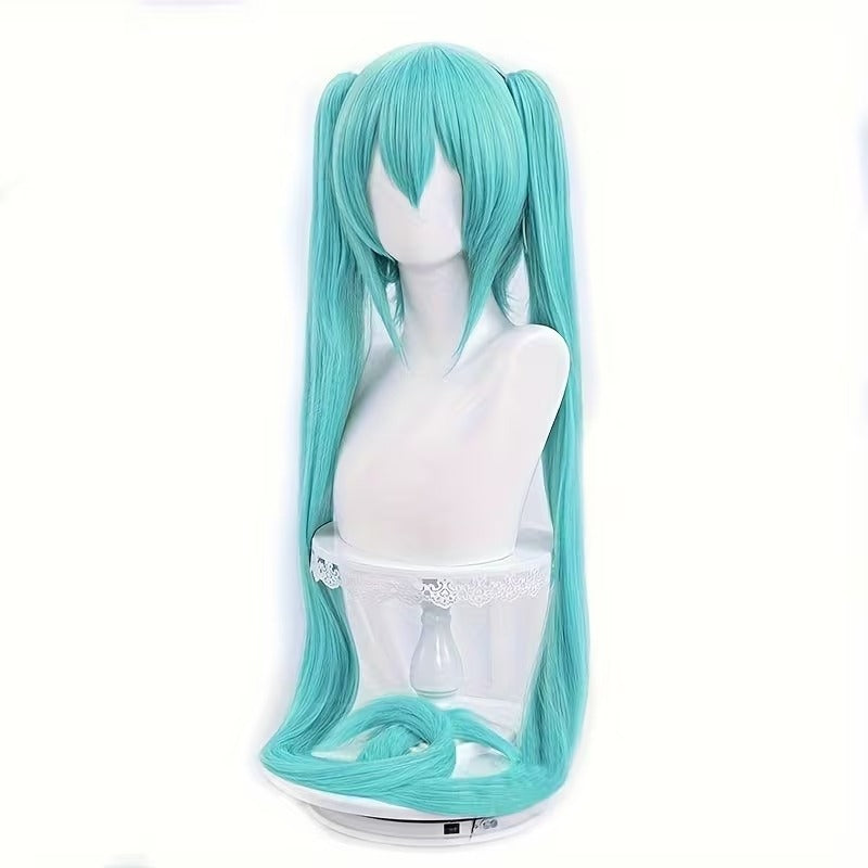 Peluca Hatsune Miku 90cm Turquesa - Cosplay Vocaloid