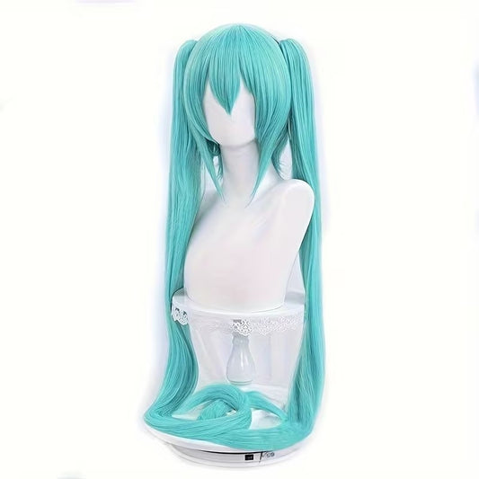 Peluca Hatsune Miku 90cm Turquesa - Cosplay Vocaloid