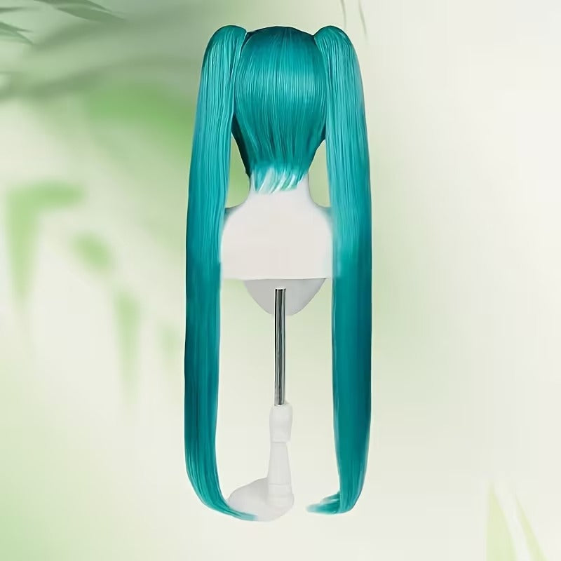 Peluca Hatsune Miku 90cm Turquesa - Cosplay Vocaloid
