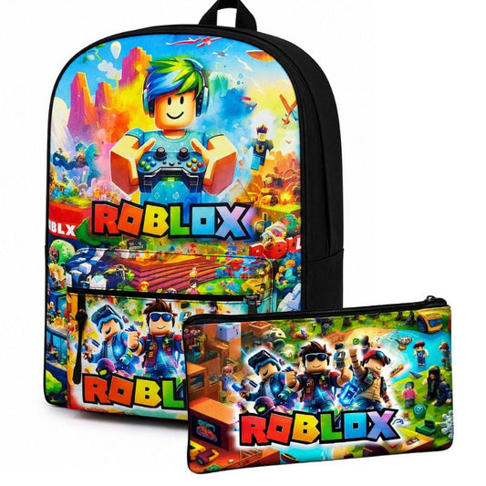 roblox mochila y cartuchera con compartimiento para notebook_1