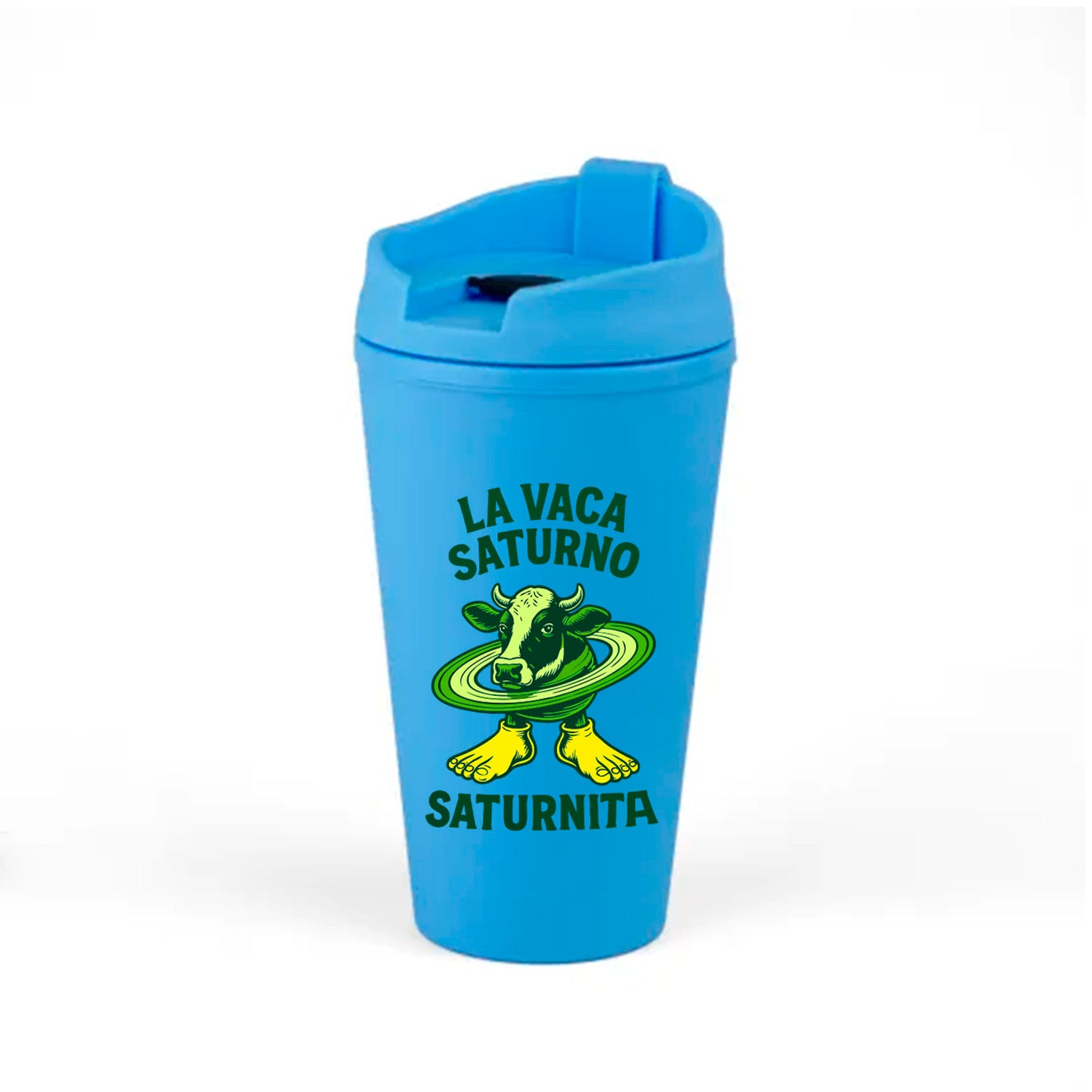 Vaso Térmico Celeste Estampado Brainrots Viral 450ml