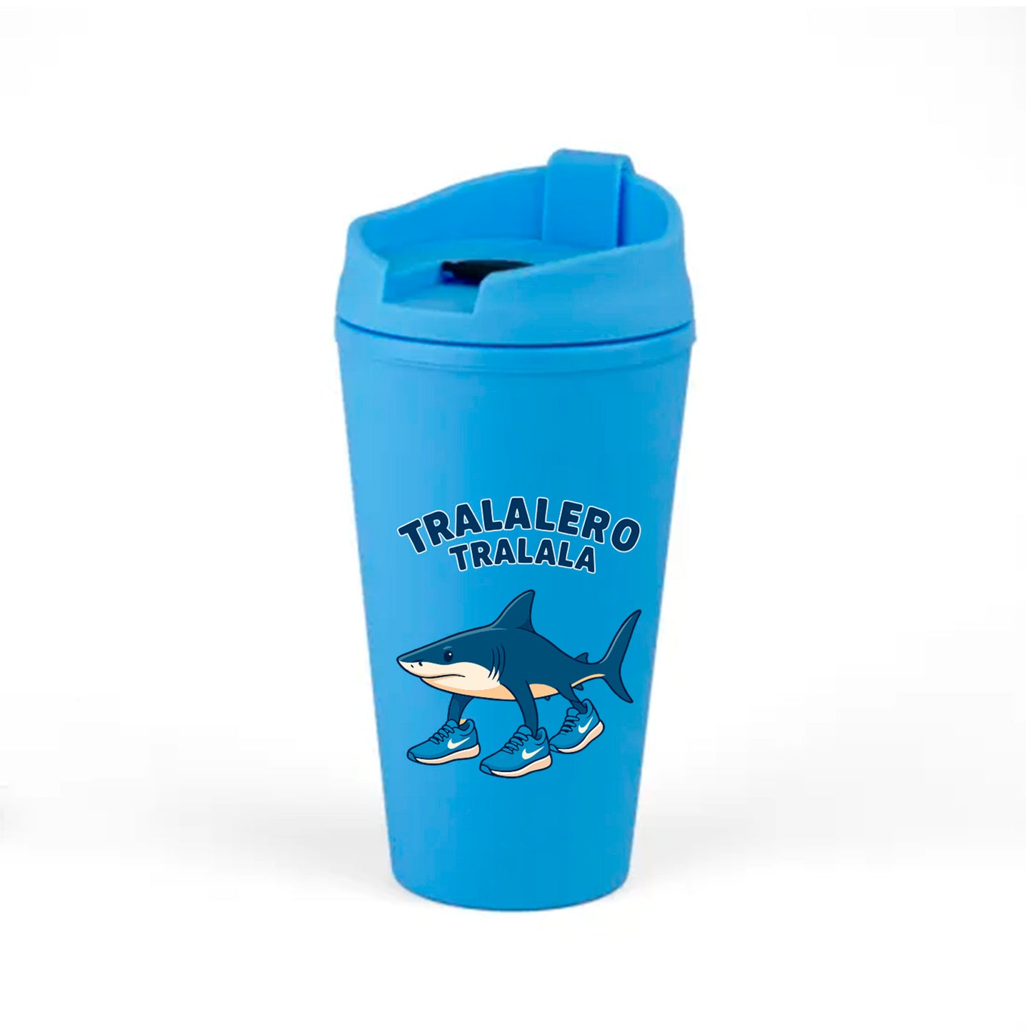 Vaso Térmico Celeste Estampado Brainrots Viral 450ml