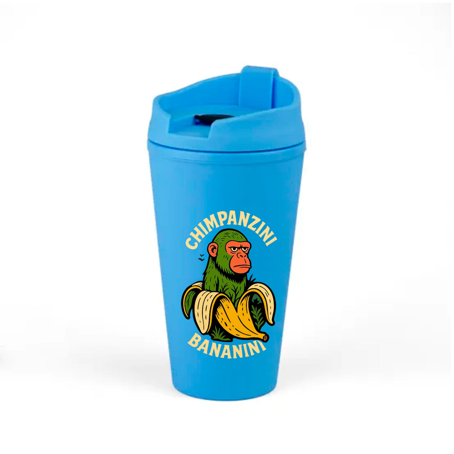 Vaso Térmico Celeste Estampado Brainrots Viral 450ml