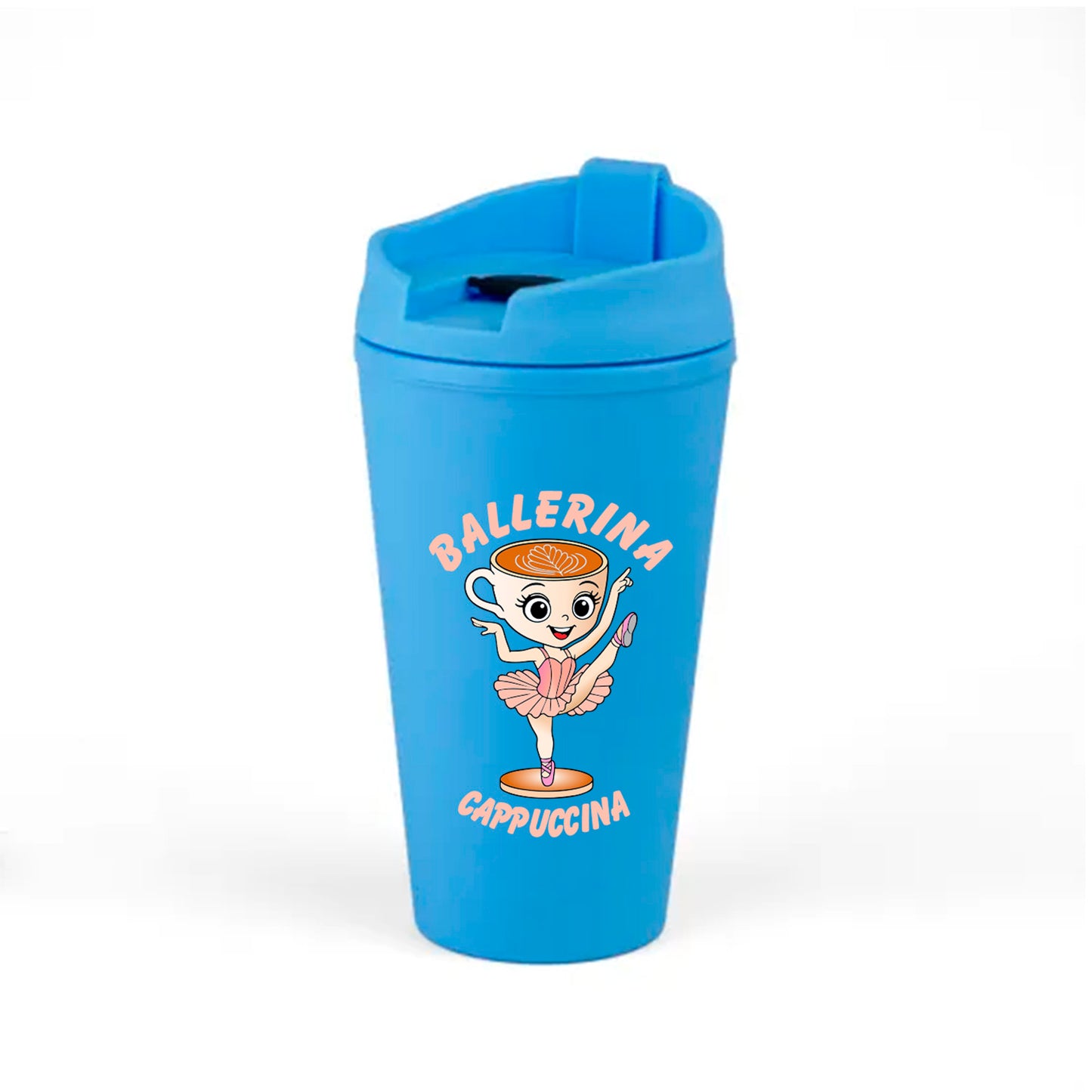 Vaso Térmico Celeste Estampado Brainrots Viral 450ml